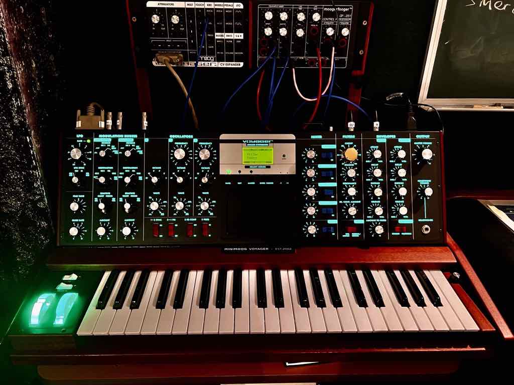Moog Voyager with golden cutoff